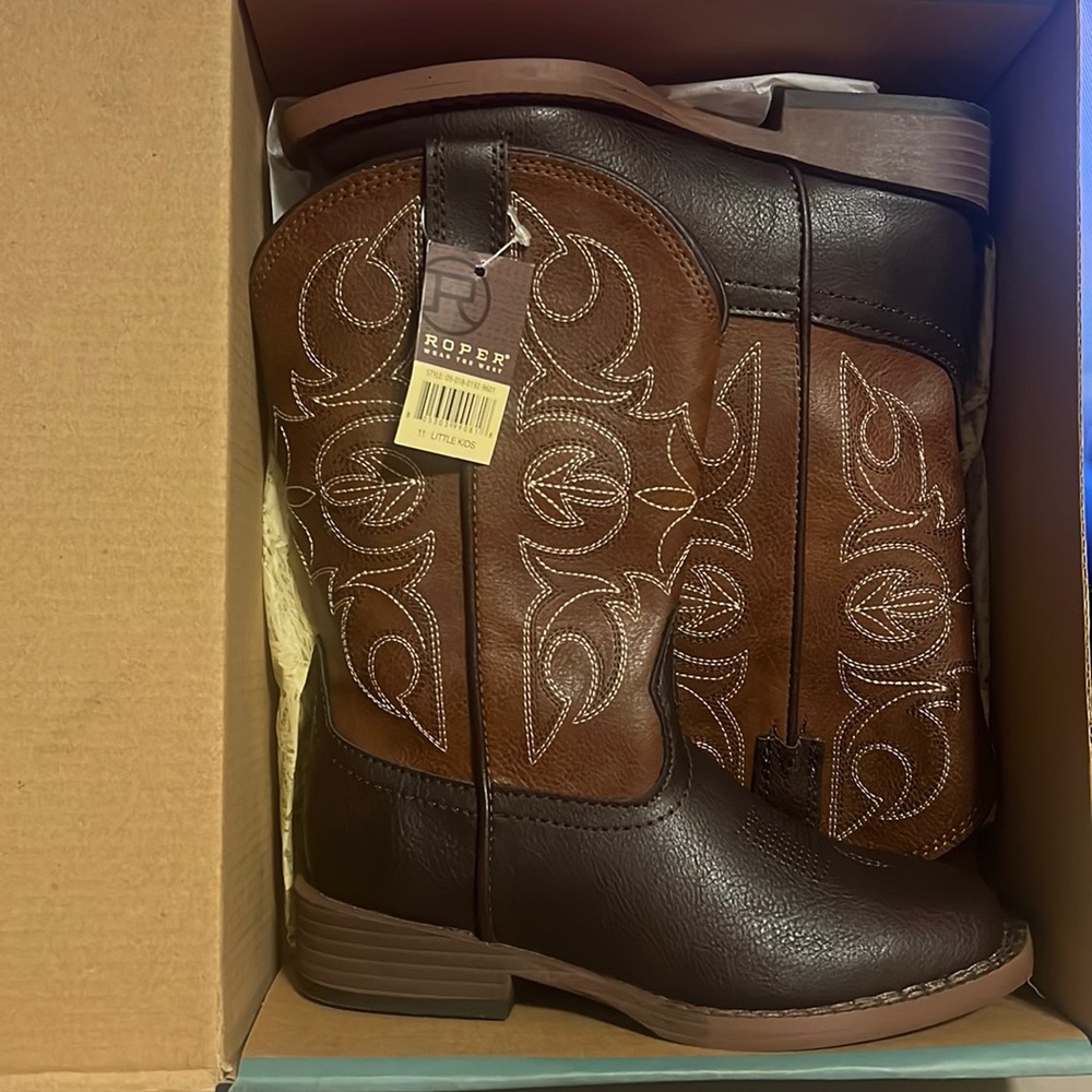Roper brown boots boy